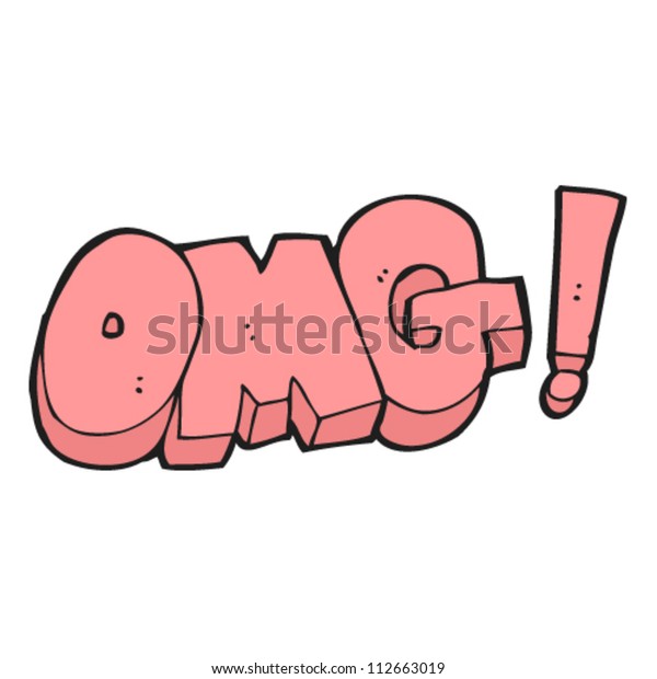 Omg Cartoon Stock Vector Royalty Free 112663019 4442