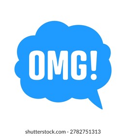 OMG comic sign. OMG speech bubble vector
