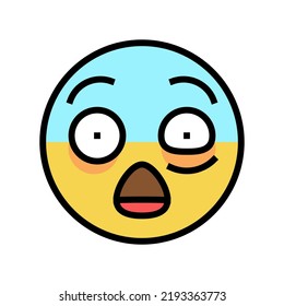 omg emoji color icon vector. omg emoji sign. isolated symbol illustration