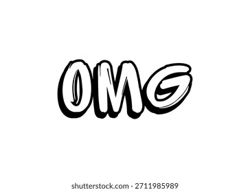 OMG graffiti word Vector fuente
Palabra de fuente del Vector en un fondo blanco