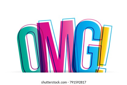 Omg! Word concept