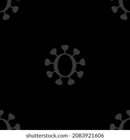 Omicron B.1.1.529 variant of Coronavirus mutation of viral pandemic. Seamless pattern new version of SARS-CoV-2. Viirus COVID-19. Vector illustration