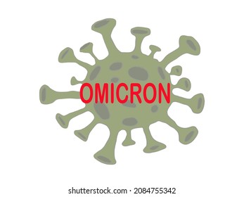 Omicron COVID-19, a coronavirus microbe.