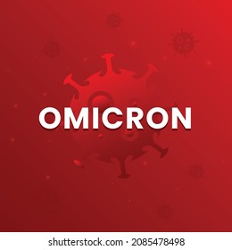 omicron, New coronavirus variant. Vector illustration design.
