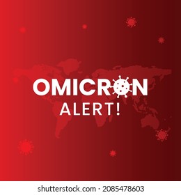 omicron, New coronavirus variant. Vector illustration design.
