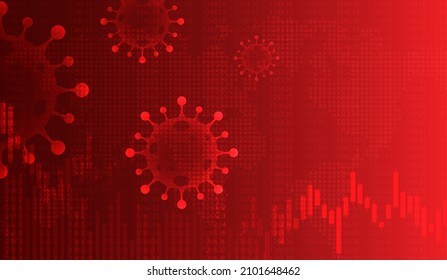 Omicron, nueva variante del coronavirus covid19 con alfa, beta, delta y gamma. el gráfico gráfico gráfico muestra la caída de la crisis económica en el efecto cartográfico mundial sobre la depresión económica mundial y la tasa de desempleo.