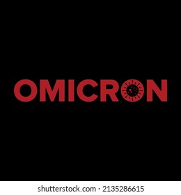 Omicron variant B.1.1.529 of COVID-19. Vector illustration design.