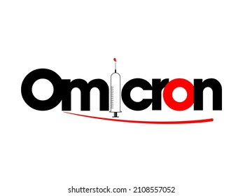 Variante de Omicron. Ilustración vectorial de Omicron. Variante de Omicron.