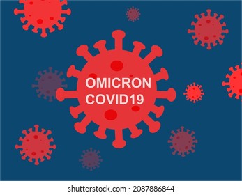 Ilustraciones de los vectores epidémicos del virus de la Omicron