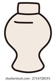 Omiki (Sacred Sake) Ilustração de vetor - Oferta de altar de xintoísmo japonês