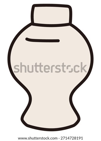 Omiki (Sacred Sake) Vector Illustration – Japanese Shinto Altar Offering