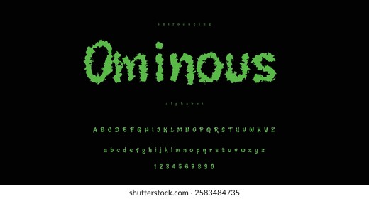 Ominous Haunted Spooky Ghost Halloween Font Alphabet