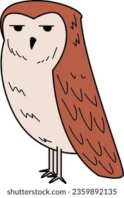Ominous Owl halloween Illustration for poster, promotion, etc