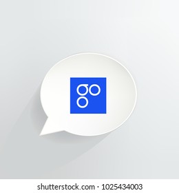 OmiseGo Cryptocurrency Speech Bubble