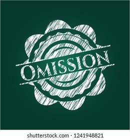 Omission chalk emblem