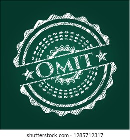 Omit with chalkboard texture