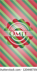 Omit christmas badge background.