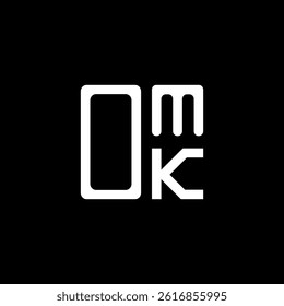 OMK letter logo creative design with vector graphic, OMK simple and modern logo. OMK luxurious alphabet design  