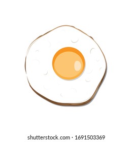 Omlette Illustration Vector On White Background Stock Vector (Royalty ...