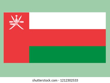 Omman flag vector,country flags, flags, vector flags,flag of oman

