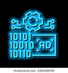 omni channel advertisements neon light sign vector. omni channel advertisements illustration