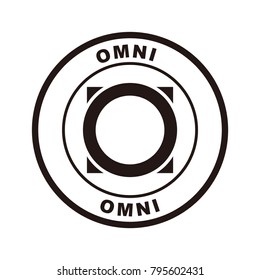 Omni (OMNI) Logo Icon. Cryptocurrency / Altcoin. 