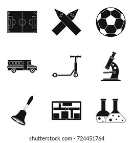 Omnibus icons set. Simple set of 9 omnibus vector icons for web isolated on white background