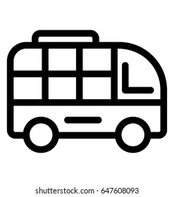 Omnibus Line Vector Icon