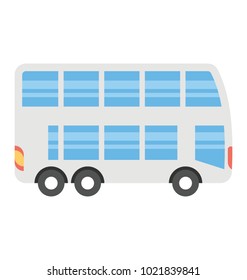 
Omnibus vector icon in flat design 
