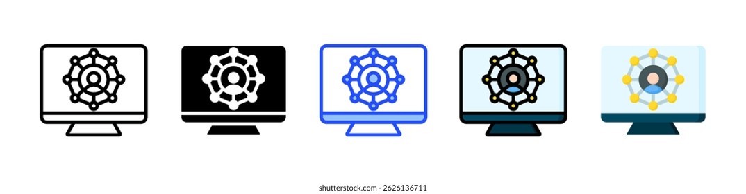 Omnichannel Icon Collection With Multiple Styles