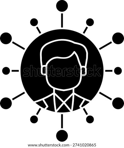 Omnichannel merchandising Line vector Icon Design