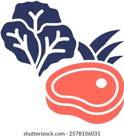 Omnivore Icon Element For Design