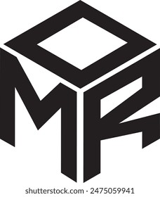 OMR Polygon Logo design, icon, symbol, vector file 