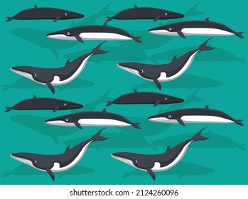 Omura's Whale Seamless Wallpaper Background