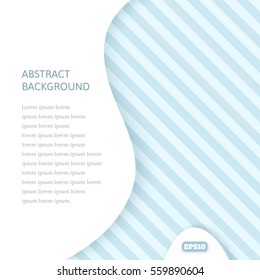 On an abstract background with a geometric pattern in shades of blue and gray. White empty space for text. Cold tone. The pattern of stripes.