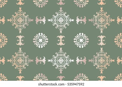 on an abstract background texture vintage embossed openwork pattern of geometric elements of the Victorian style figures