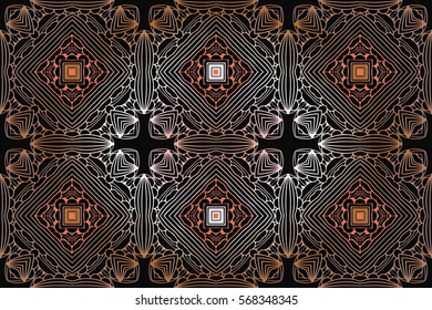 on an abstract background texture vintage embossed woven openwork pattern of geometric elements of the Victorian style figures