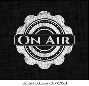 On Air on chalkboard