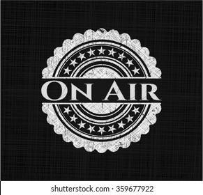 On Air chalkboard emblem