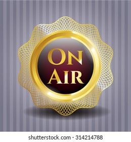 On Air dark badge
