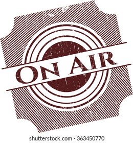 On Air grunge stamp