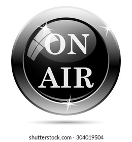 On air icon. Internet button on white background. EPS10 vector 