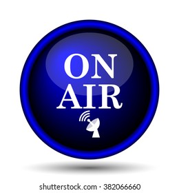 On air icon. Internet button on white background. EPS10 vector
