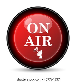On air icon. Internet button on white background. EPS10 vector
