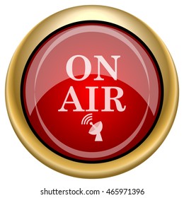 On air icon. Internet button on white background. EPS10 vector.
