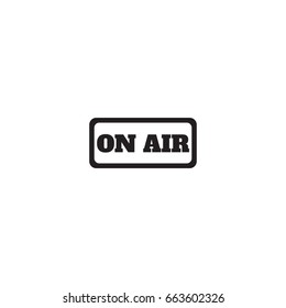 on air icon. sign design
