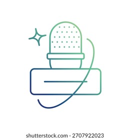 On air icon with white background vector stock illustration