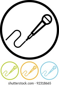 On air. Microphone - Vector icon