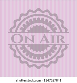 On Air retro pink emblem