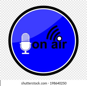 on air, sign